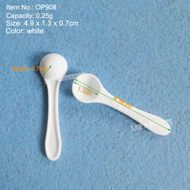 50pcs/lot Plastic Scoop Measuring PP Spoon 0.1g 0.25g 1g 2ml 3g 6ml 4g 8ml  5g 10ml 10g 20ml 30g for option - free shipping