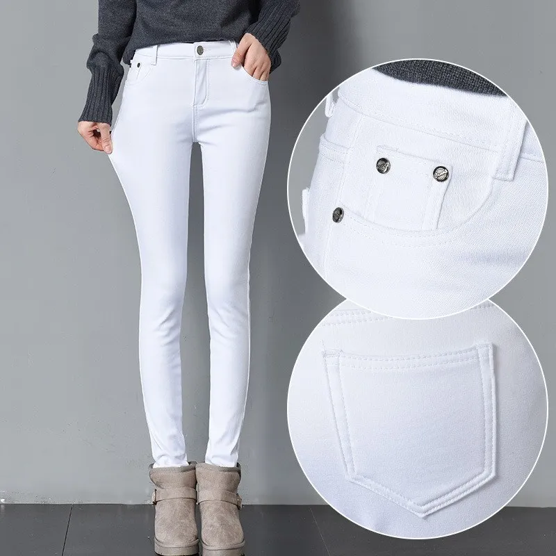 Winter Warm Duck Down Pants Korean Fashion Striped White Down