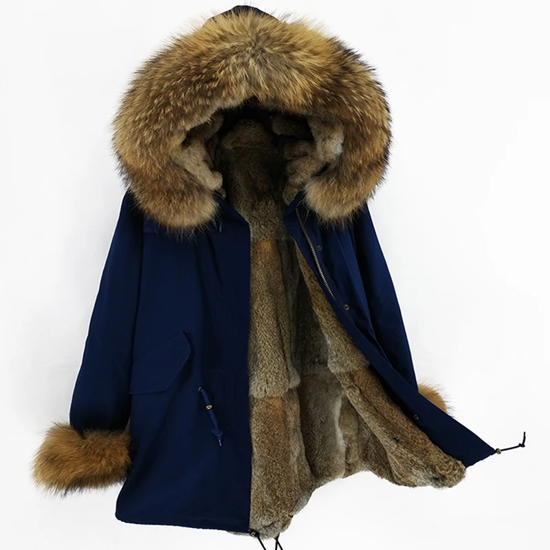 Real Fur Parka Men Winter Jacket Real 