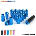 20pcs m12 x 1.5 m12 x 1.25 גלגל lug אומים 47mm ברזל מירוץ מנעול lug גלגל אומים בורג