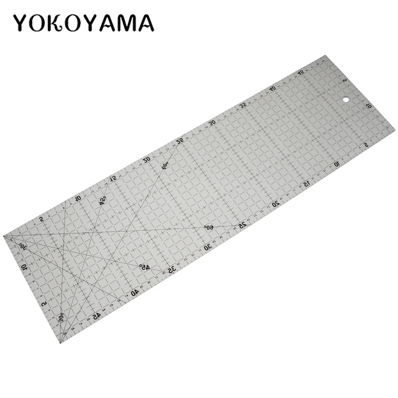 DIY Patchwork Hand Tools Sewing Part Fixed Gauge Fabric Cutting Ruler  15x30CM Quilting Acrylic Clear Mark