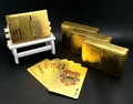 One Deck Gold Foil Poker Euros Style Plastic Poker Playing Cards Waterproof Cards Good Price Gambling Board game GYH preview-2