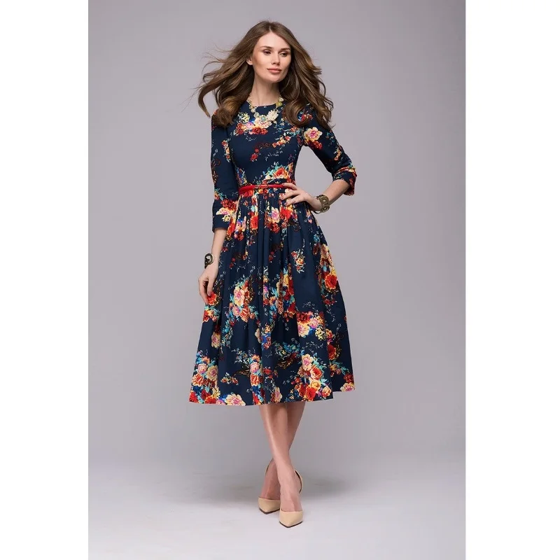 Women casual knee-length dress 