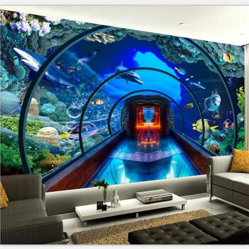 aquarium wall painting