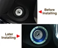 Car Styling ,Luminous car Ignition keyhole ring decoration Cover For Ford Focus 2 3 4 2005-2017 For Focus ST RS,auto accessories preview-3