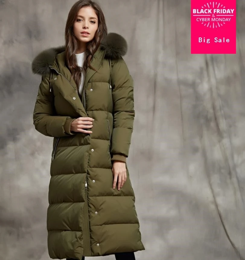 white goose coat
