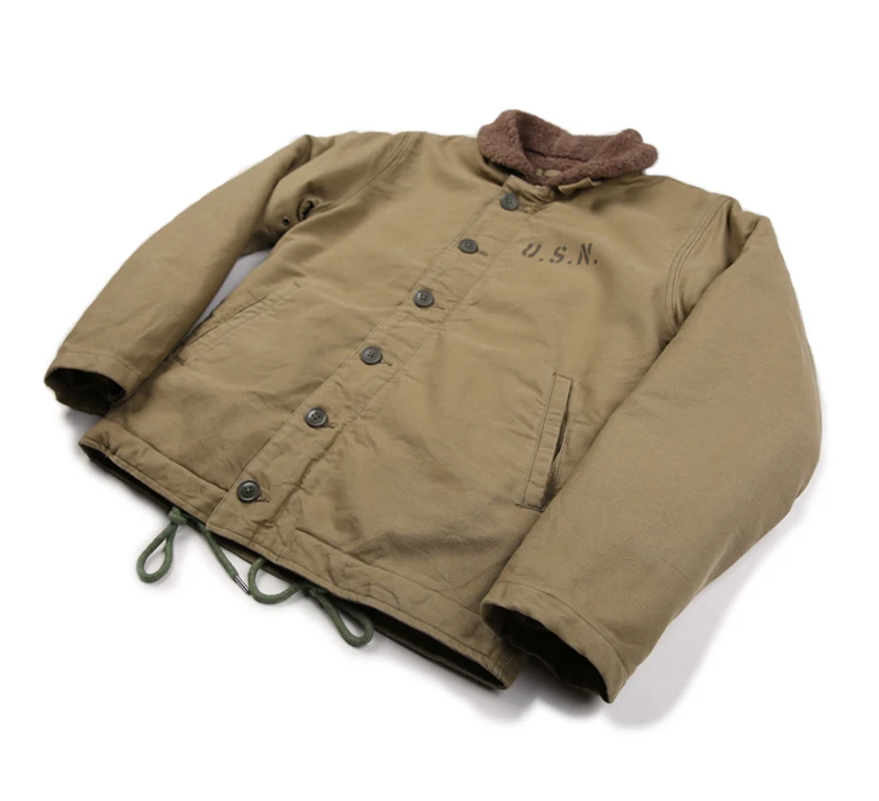 NON STOCK Khaki N-1 Deck Jacket Vintage 