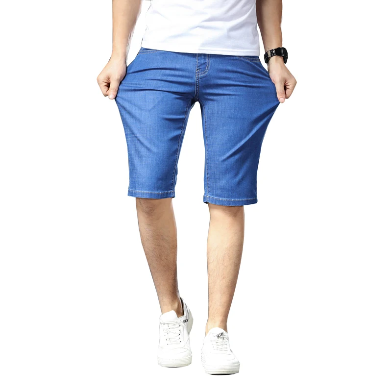 2021 Cotton Fabric Short Jeans Men 