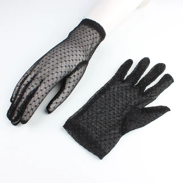 black hand gloves for ladies