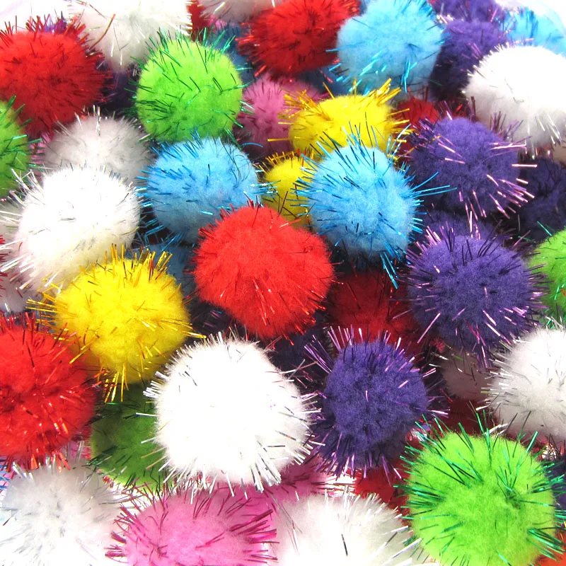 Assorted Pompom 8/10/15/20/25/30mm Fluffy Soft Pom Poms Balls Mixed Pompoms  for DIY Crafts Wedding Decor Kid Toy Sewing Supplies