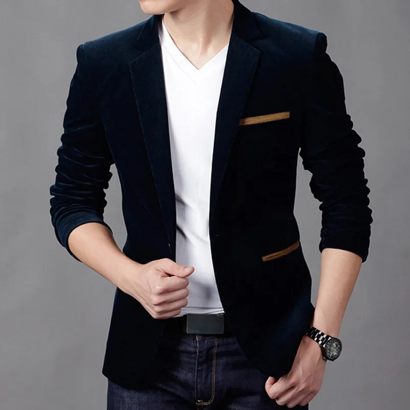 Solid Colr Male Suits Jacket