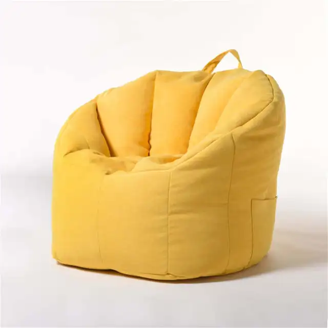 yellow bean bag cover