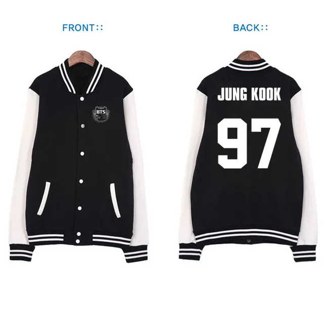 babyhealthy Kpop Hoodie Sweater Varsity Jacket Jungkook V Jimin Jin Suga Jhope Rap Baseball Jacket