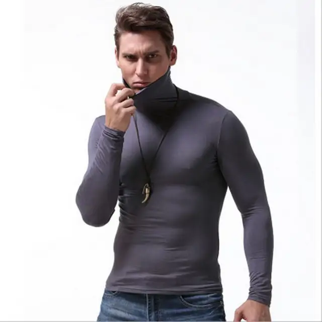 men tshirt man t shirt sexy slim tight 