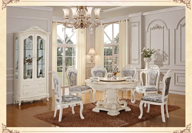 white colour dining table set