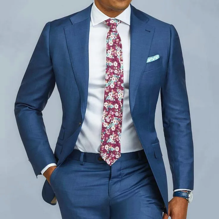 blue formal jacket