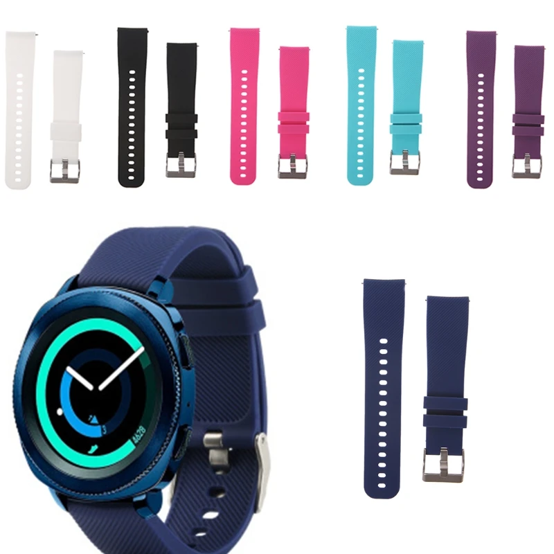 קנו ערכות תיקון ואביזרים לשעון | Silicone Watch Strap Wristband For Garmin  Vivoactive 3 Samsung Gear Sport S4 Replacement Watch Accessories Black Red  Blue