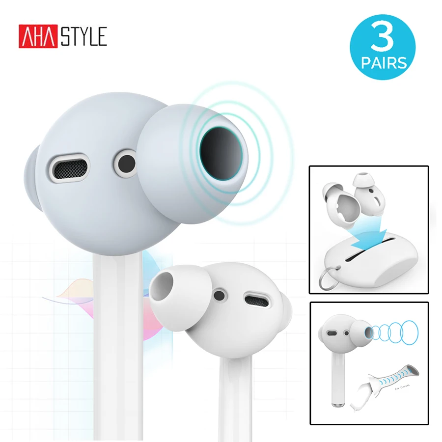 AhaStyle PT66-3 AirPods 3 Silicone Caps - 3 Pairs