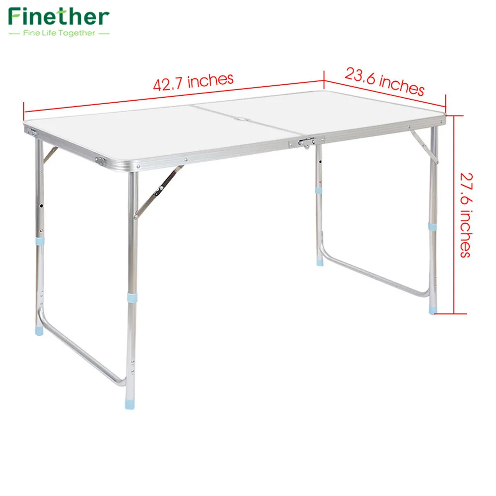 foldable aluminium dining table