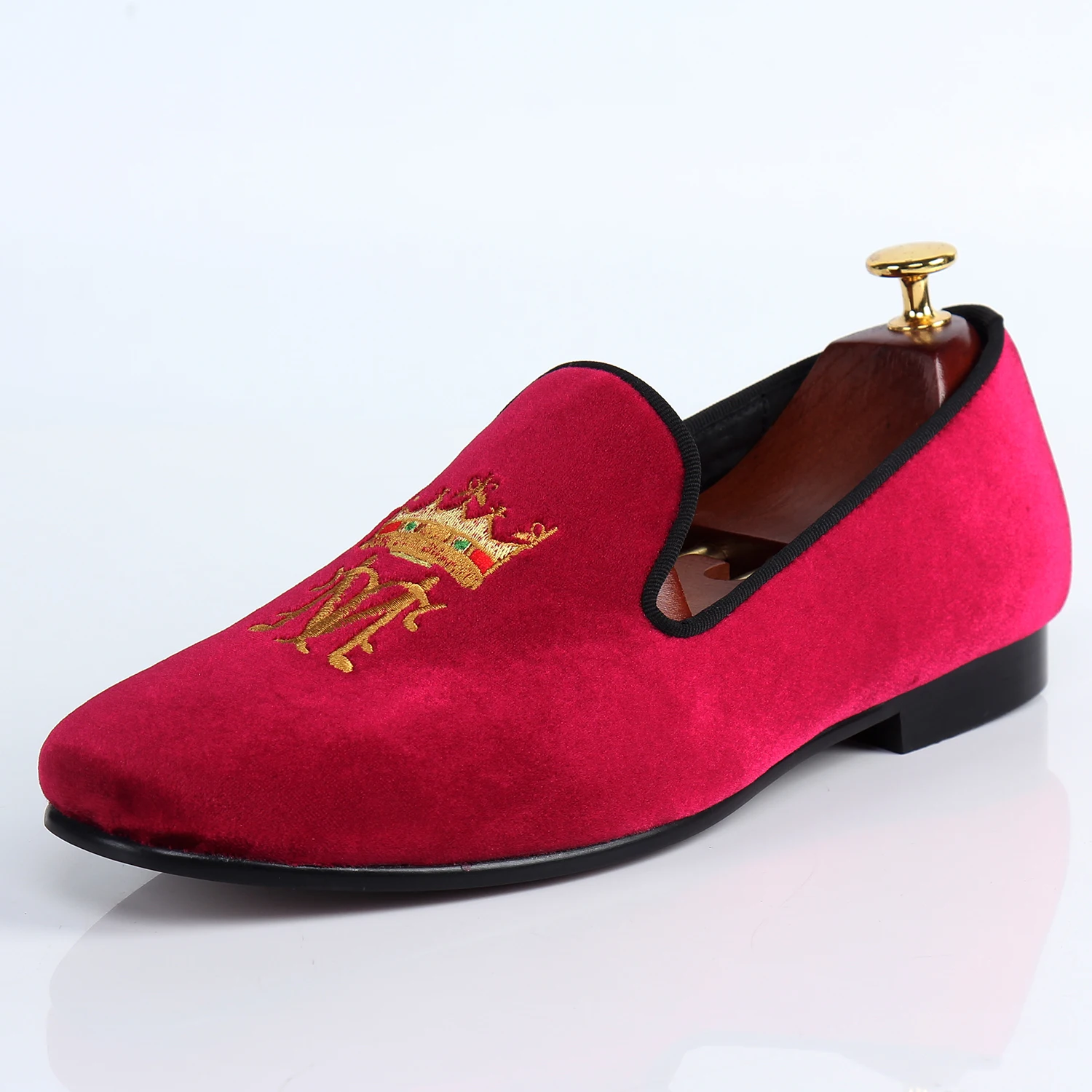 mens burgundy slippers