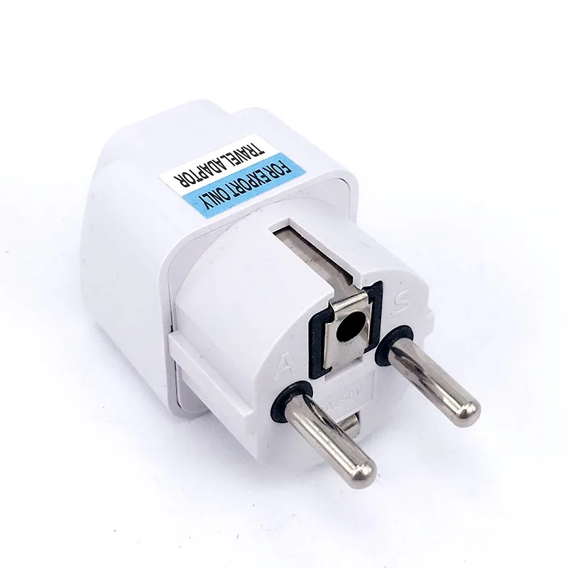 Portable UK US AU to EU European Power Socket Plug Adapter Travel Converter