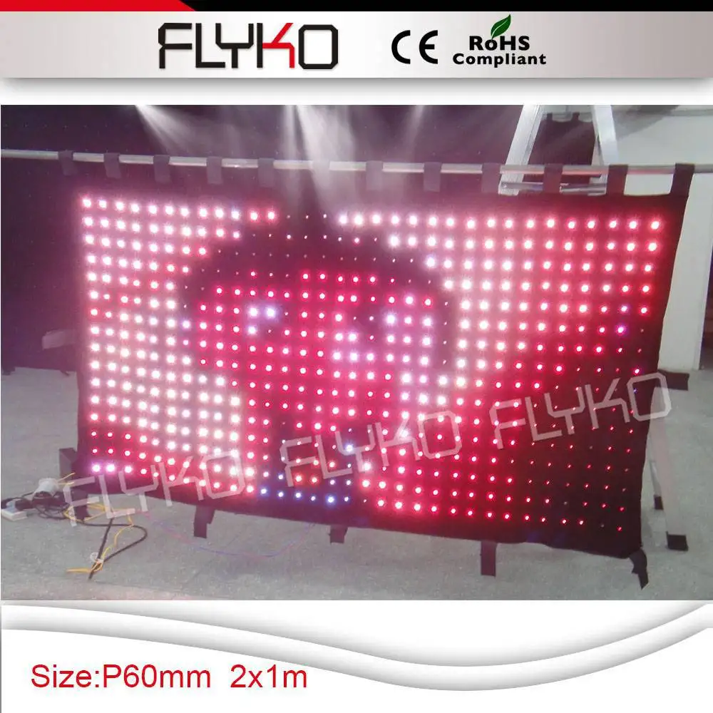 Free Shipping curtain display soft led xxx videos wholesale chin