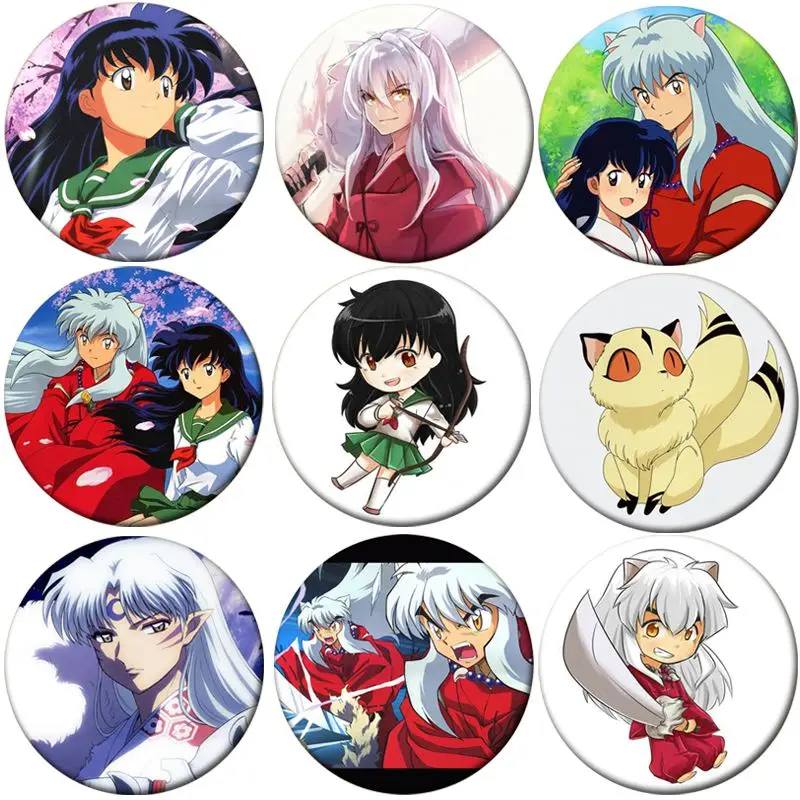 Hanyou no Yashahime Moroha Rin InuYasha Higurashi Towa Badge Brooch anchor  Peripherals Pin Anime Backpack Decoration - AliExpress