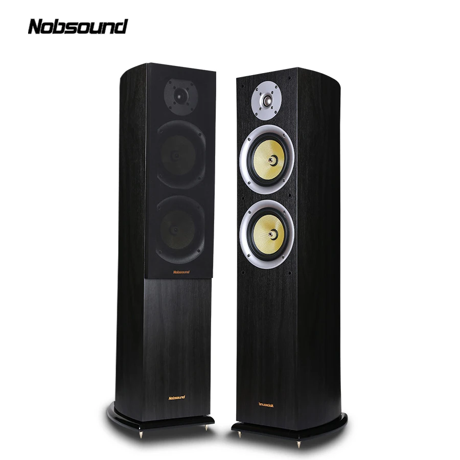 wood floor standing speakers