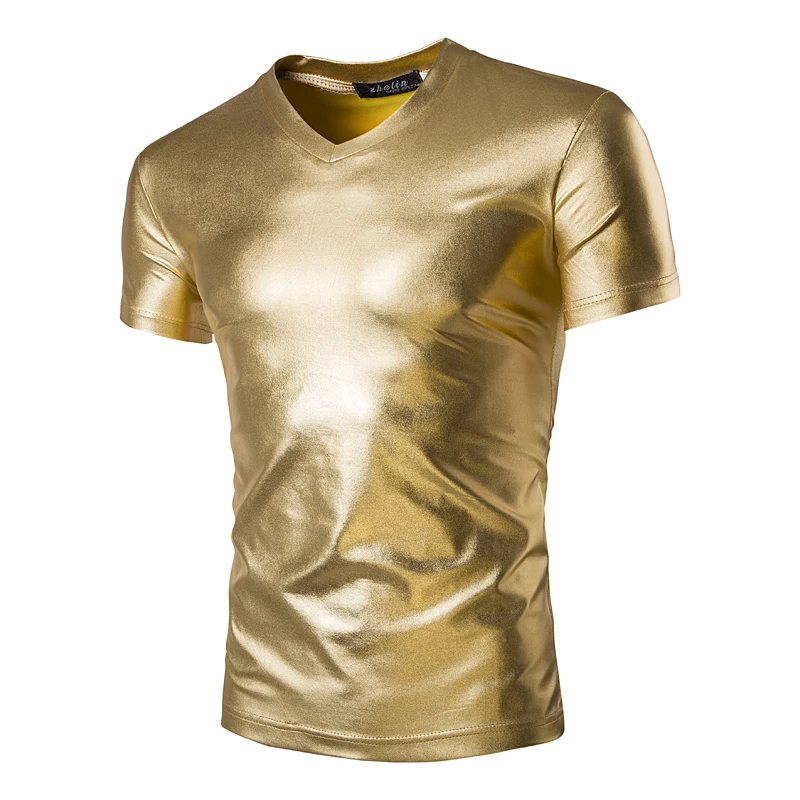 Mens gold short sleeve shirt Clearance