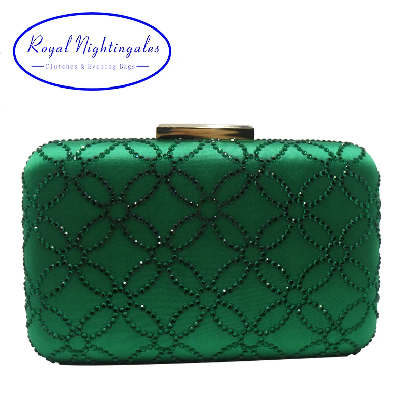 Navy and green clutch bag sale