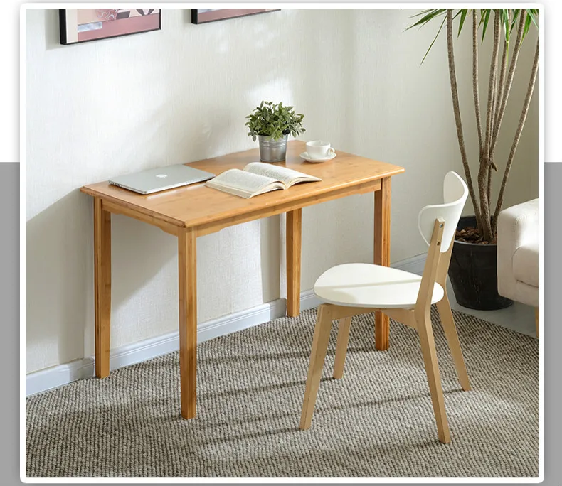 small wood desk and chair