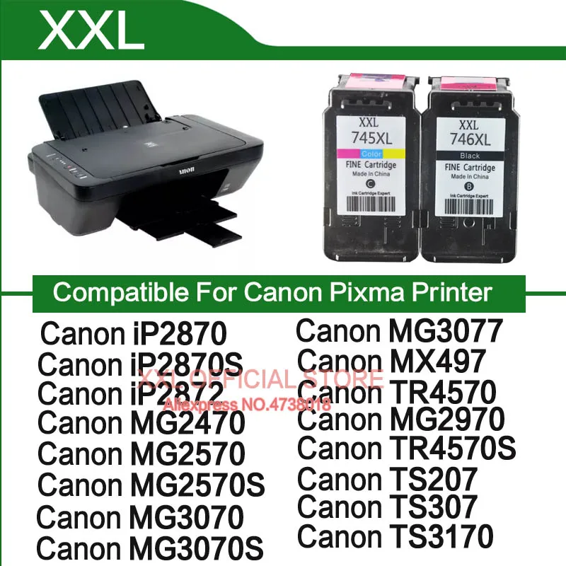Einkshop Remanufactured 575 XL 576 XL PG575 CL576 Ink Cartridge for Canon  PIXMA TS3550i TS3551i TR4750i TR4751i Printers - AliExpress