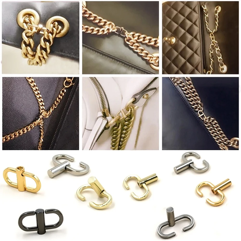 Silver chain strap for bag Clearance