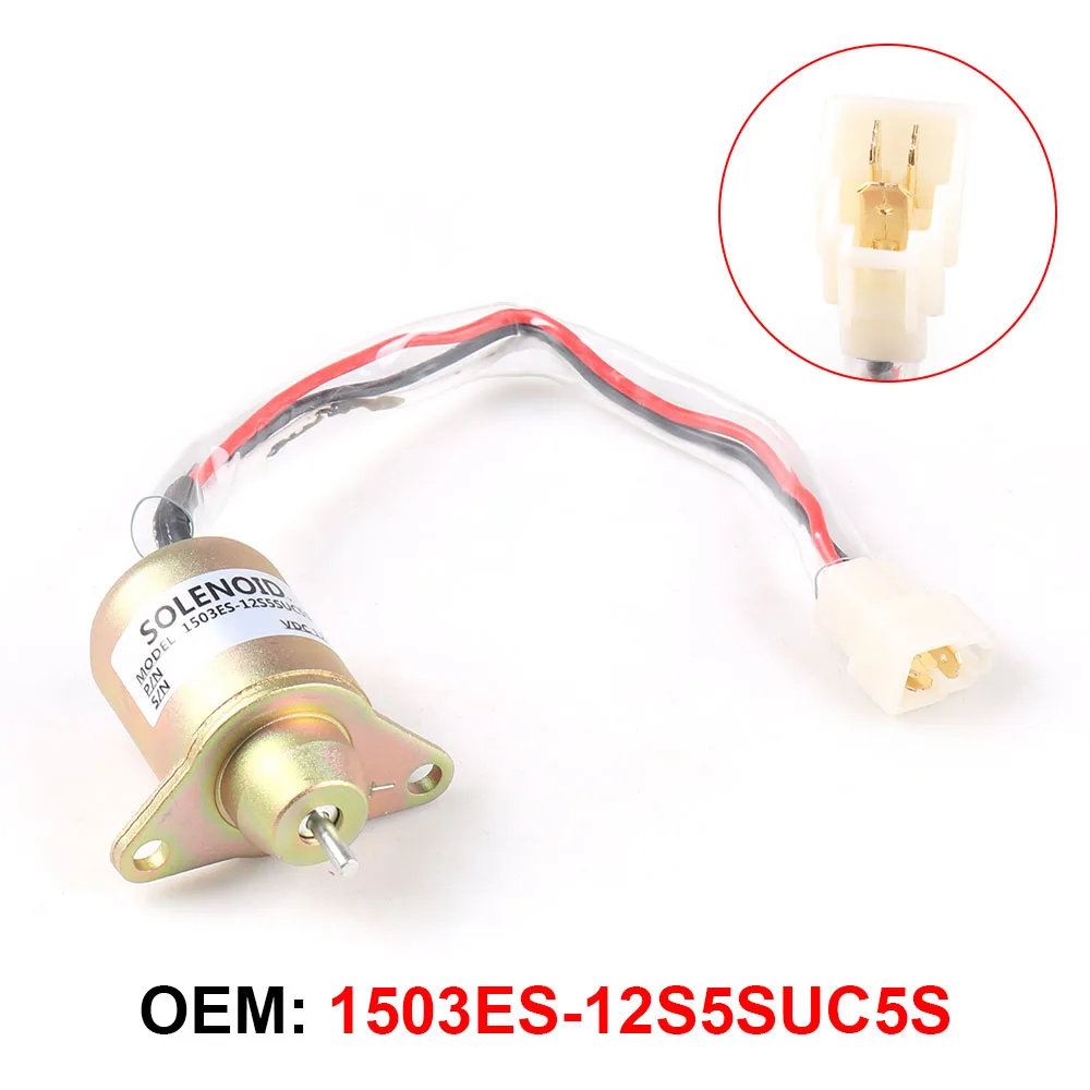 119653-77950 119285-77950 SA-4562T SA-5213 12V Fuel Shutoff Solenoid Valve For Yanmar 1503ES-12S5SUC5S-animated-img