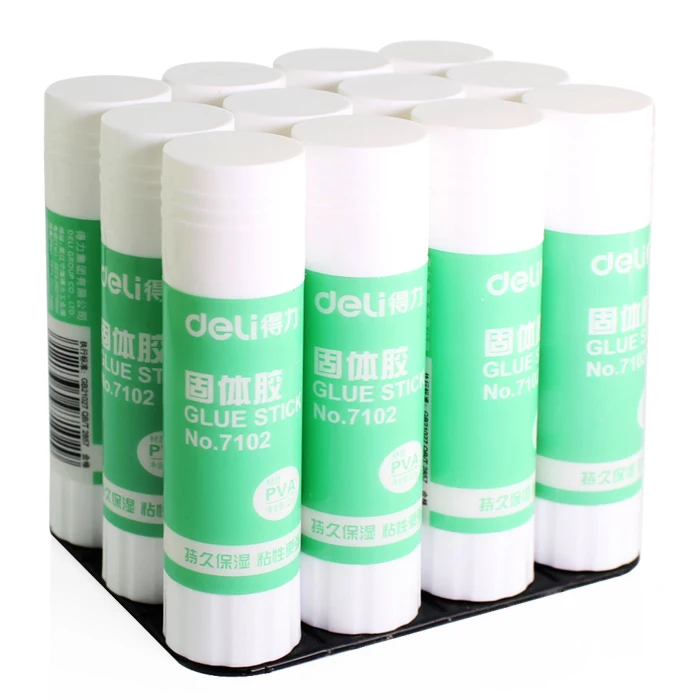 12pcs/lot Deli 7102 Glue Stick Glue Gun Formaldehyde Free 21g