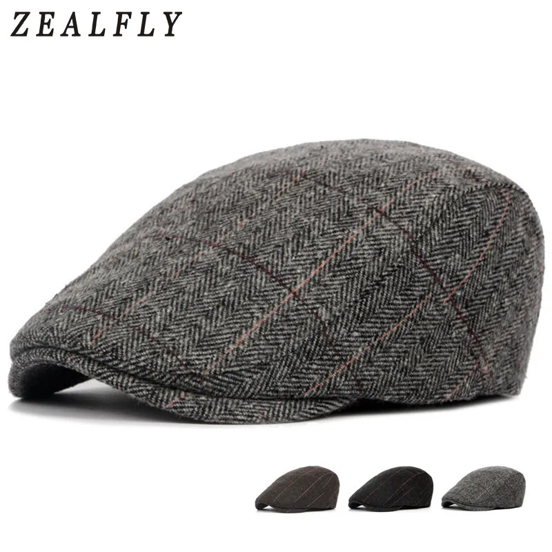 men's wool ivy caps