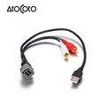 AtoCoto USB-NI1 OEM Radio 8 Pin interface USB Port Input Retention Cable for Nissan Car Audio Replacement