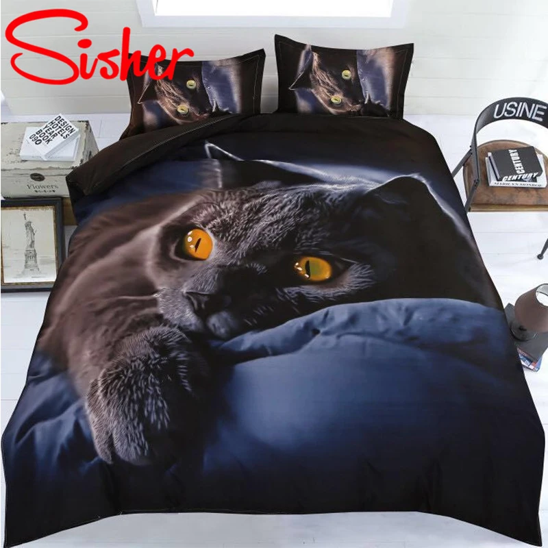 Sisher Adult Duvet Cover Set 3D Printed 