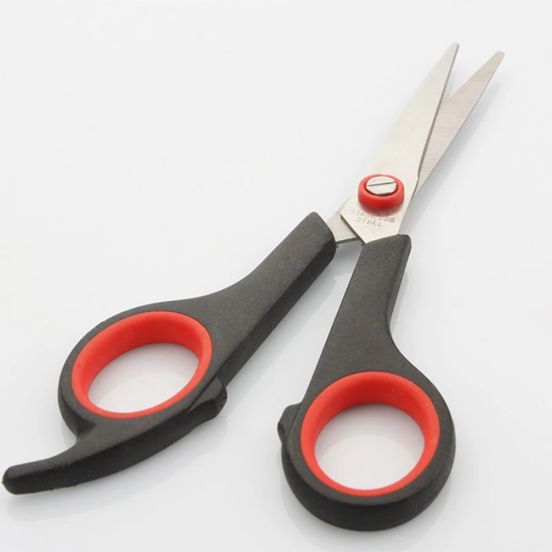 Kitchen Household Red Scissors Stainless Steel Civil Industry Office