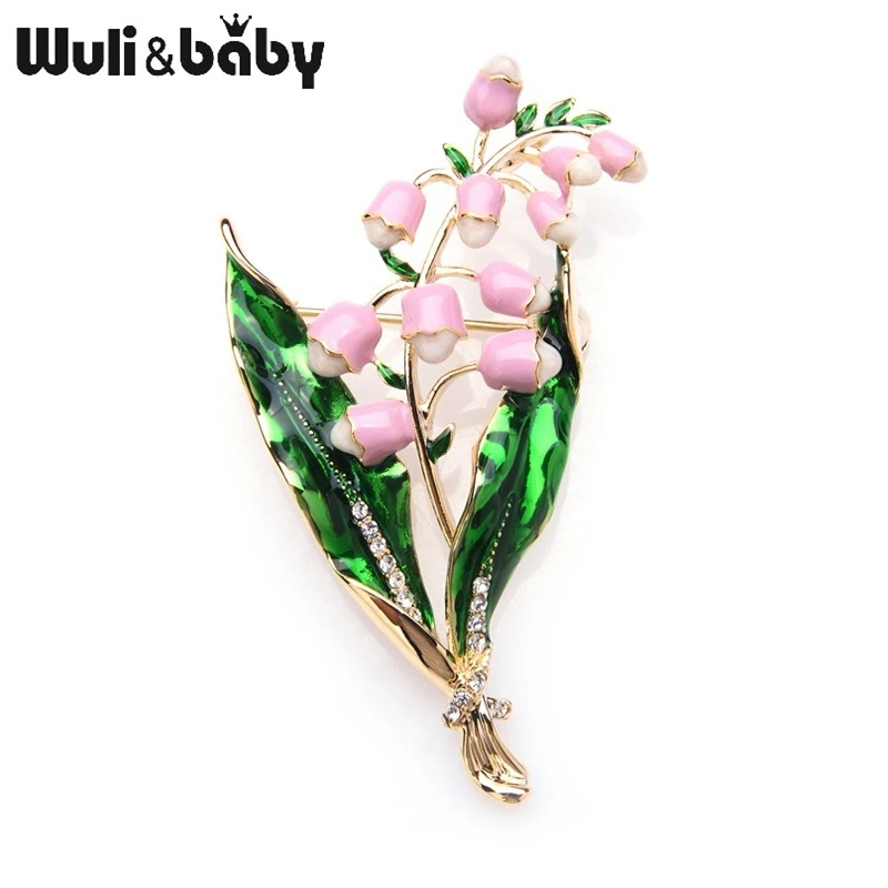 Purple Pink Lavender Flowers Brooches Alloy Classic Women Weddings Brooch Pins Christmas Gifts 