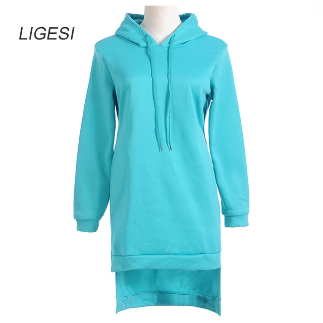 Autumn Dress Vintage Long Hoodie Dress 