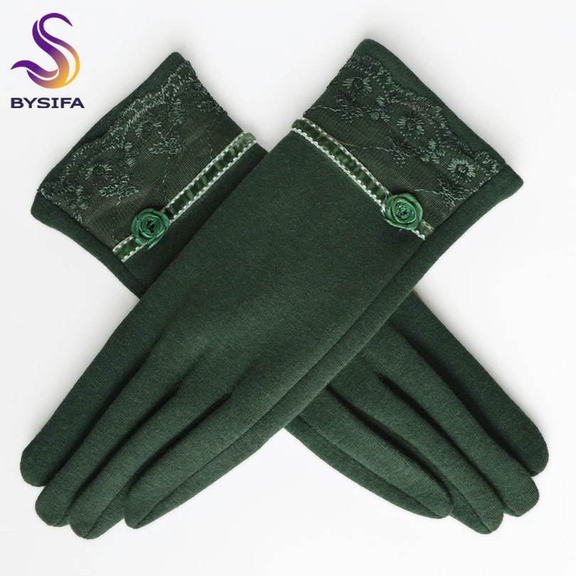 grey wool gloves womens