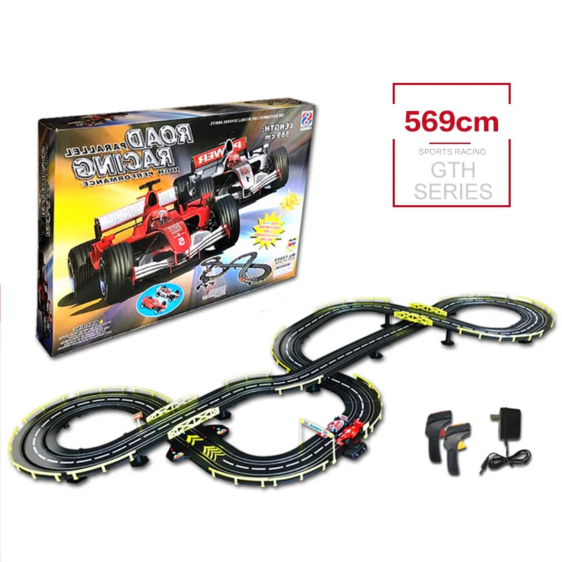 toy race car and track