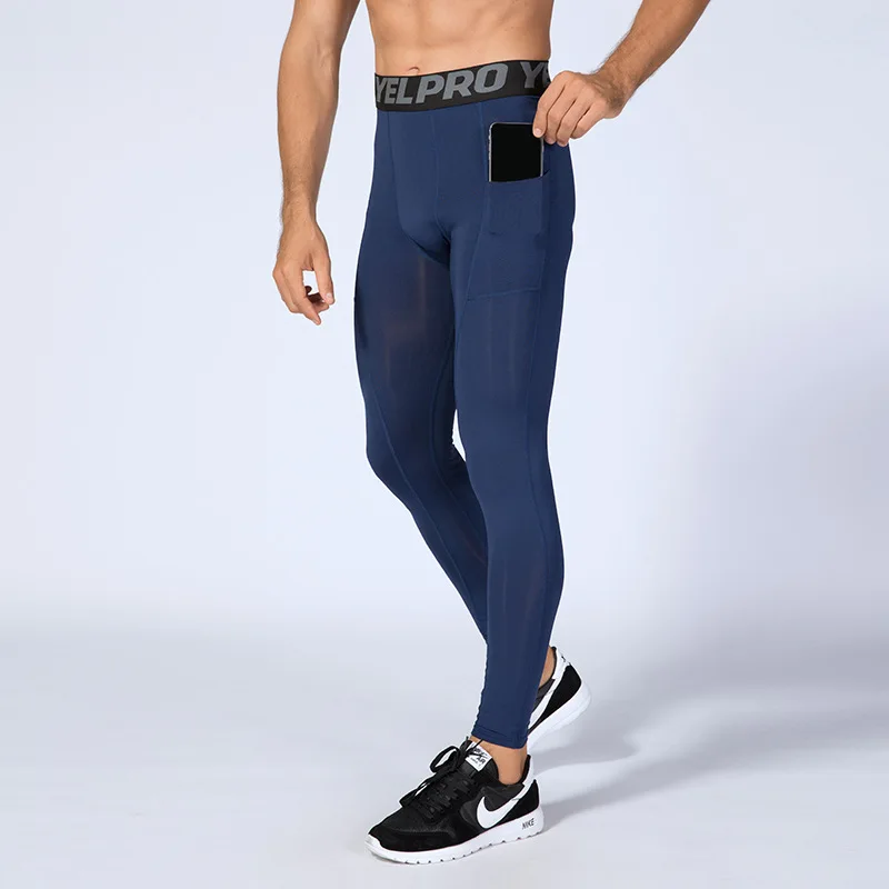 Men Compression Capri Pants Gym Running 3/4 Tights Quick Dry Breathable  Basketball Leggings Workout Fitness Men Spandex Pants