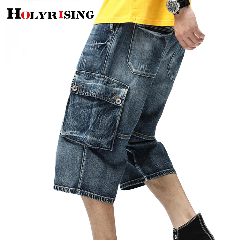 jean shorts with cargo pockets