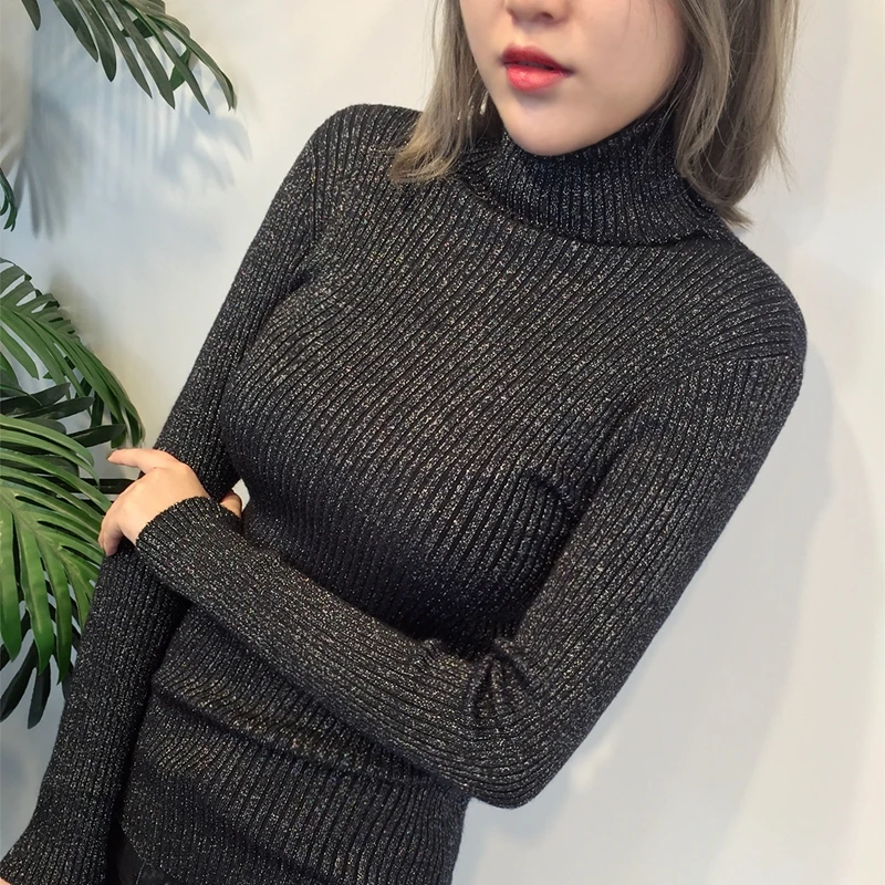 Knitted Ribbed Slim Jumper 