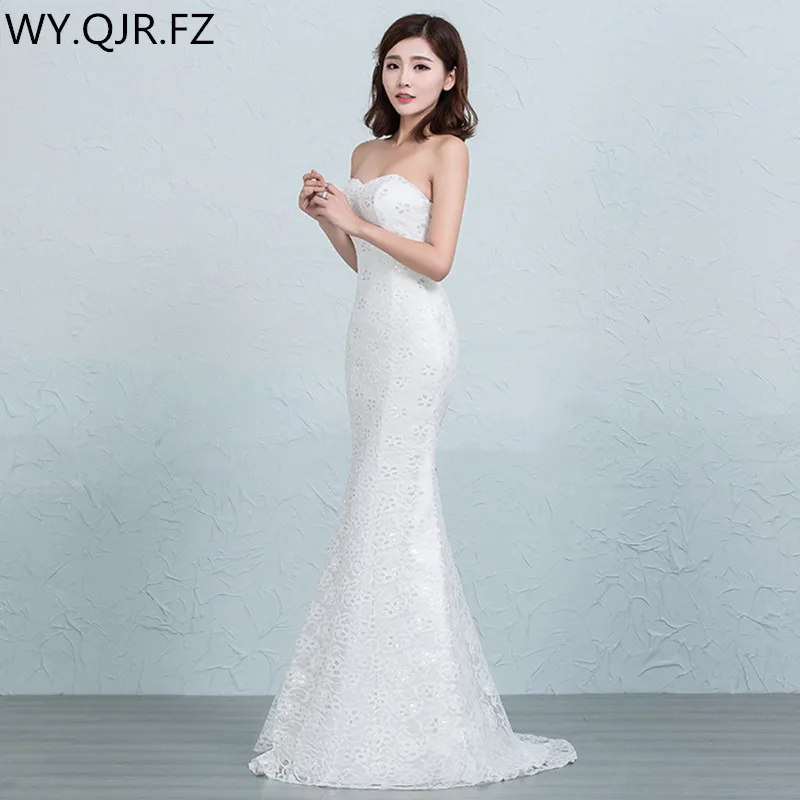 sexy slim wedding dresses