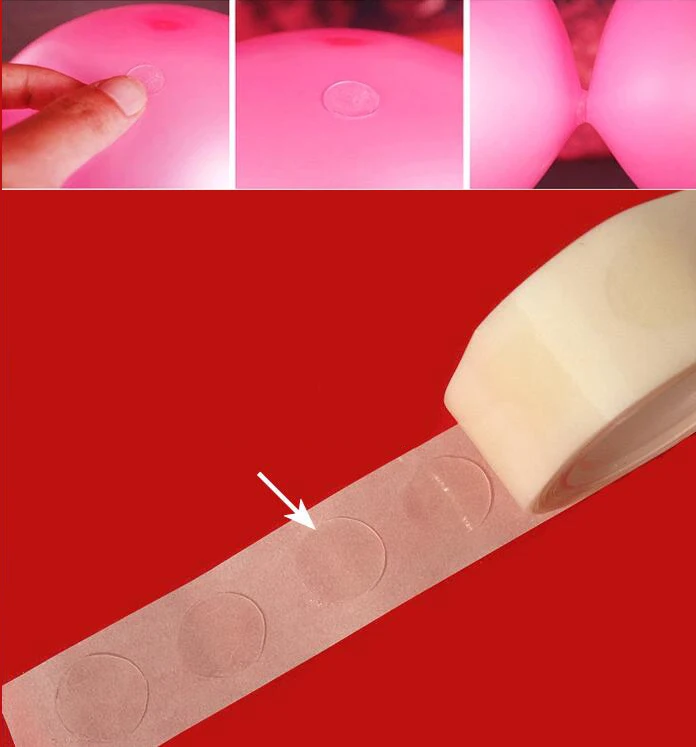 25 Rolls Glue Point Clear Balloon Glue Removable Adhesive Dots Double Sided  Dots Glue Tape For Balloons Wedding Decors