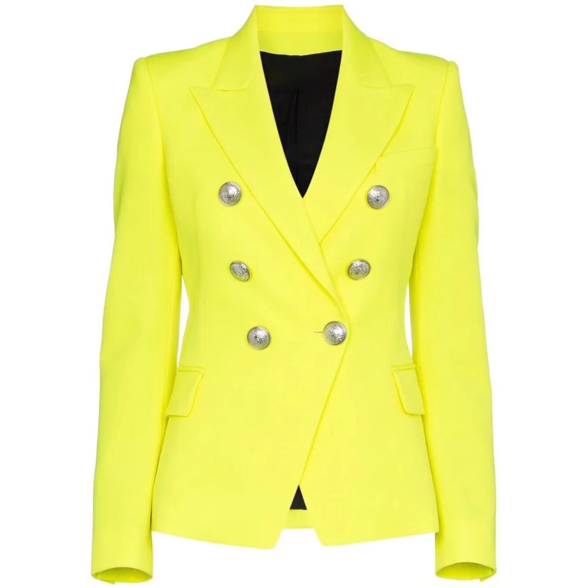 lime green pea coat