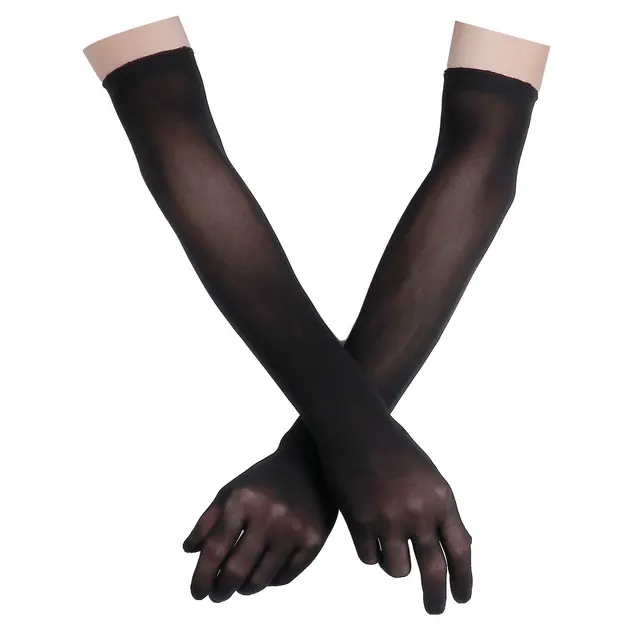 sheer long gloves